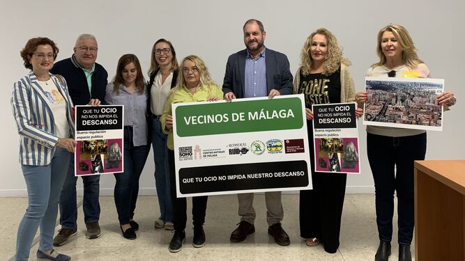Representantes de las principales asociaciones de vecinos de Málaga capital.