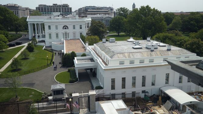 Fotografía de archivo del ala oeste de la Casa Blanca.