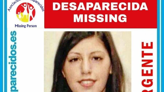 Cartel de la desaparecida Sibora Gagani