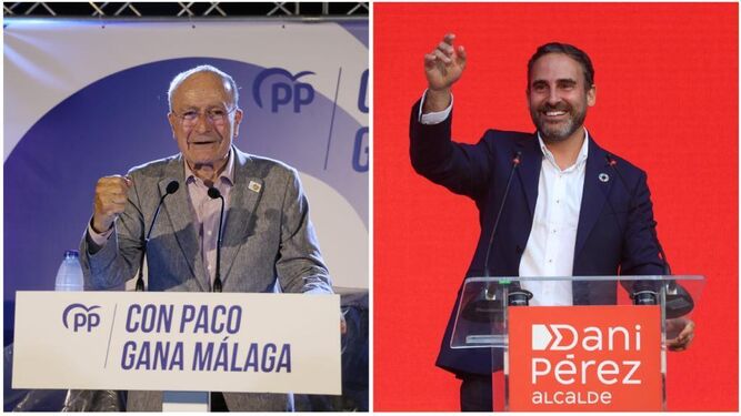 De la Torre y Dani Pérez, los dos candidatos que parten con más posibilidades de alzarse con la Alcaldía.