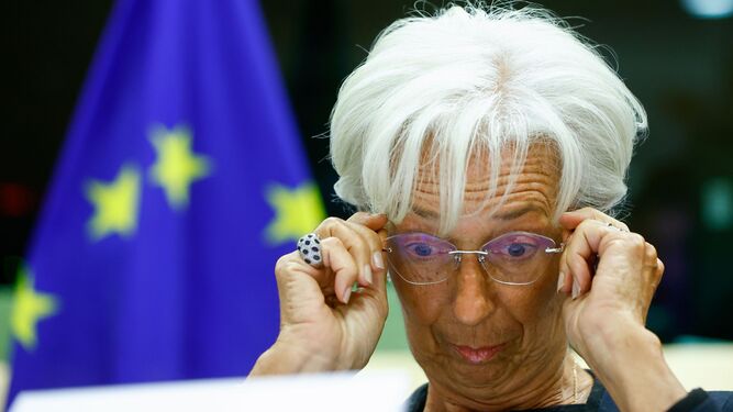Imagen de archivo de Christine Lagarde en las instituciones europeas.