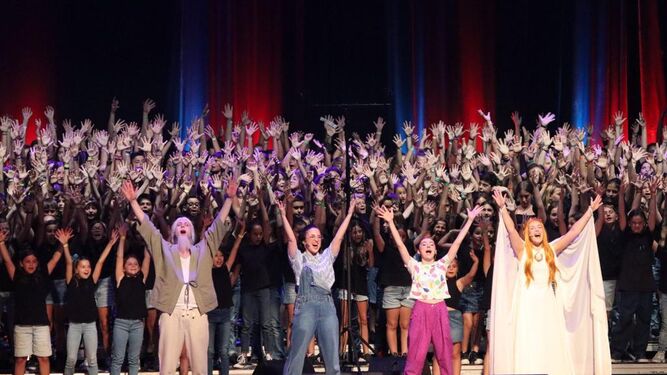 El musical ‘Ubuntu y acción’ , celebrado  en Torremolinos.
