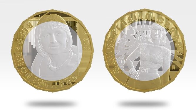La moneda coleccionista de 5 euros italiana dedicada a Rafaella Carrá
