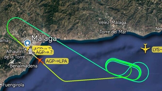El impacto de un pájaro durante un despegue obliga a un avión a volver al aeropuerto de Málaga