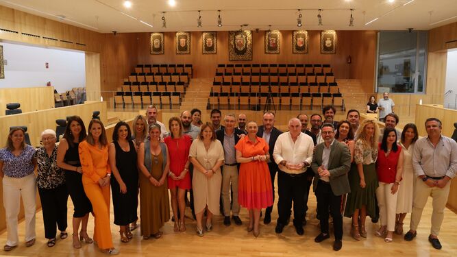 Miembros del equipo de la Diputación de Málaga, que este martes ha cerrado el mandato 2019-2023.