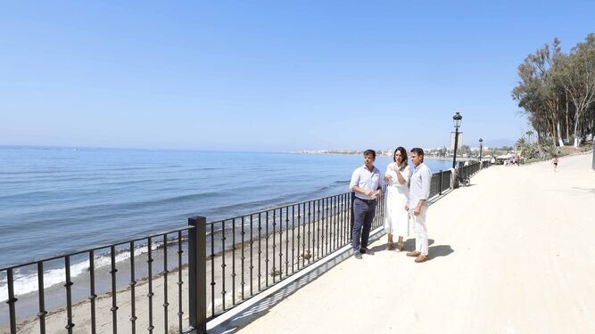 Los trabajos se han desarrollado entre entre la playa del Ancón y el hotel Don Pepe Gran Meliá.