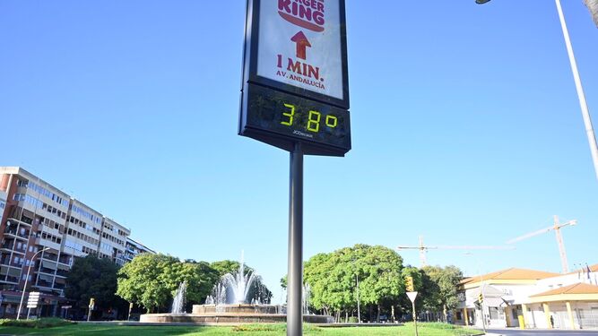 Los termómetros alcanzaron los 38 grados en Huelva.