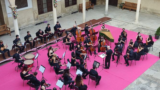 Un concierto de la JOBA celebrado en la Antigua Universidad de Baeza