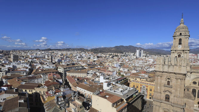 Vista general de Málaga.