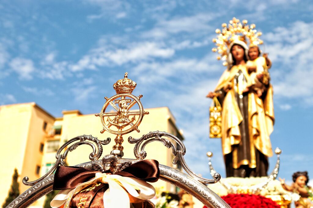 La procesi&oacute;n de la Virgen del Carmen en El Palo y Pedregalejo, en fotos