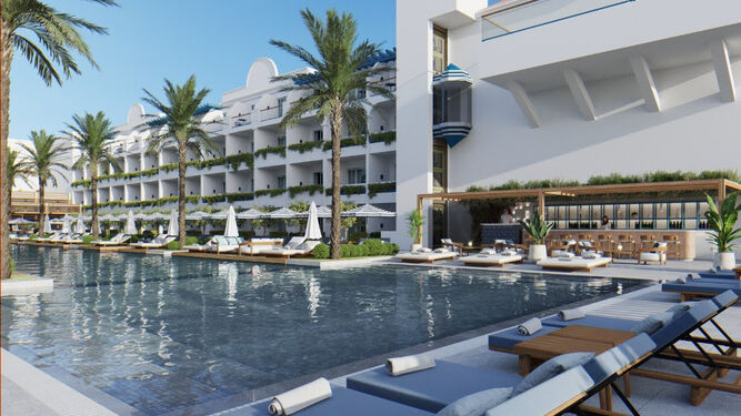 Imágenes del METT Hotel & Beach Resort Marbella y su Azure Beach..