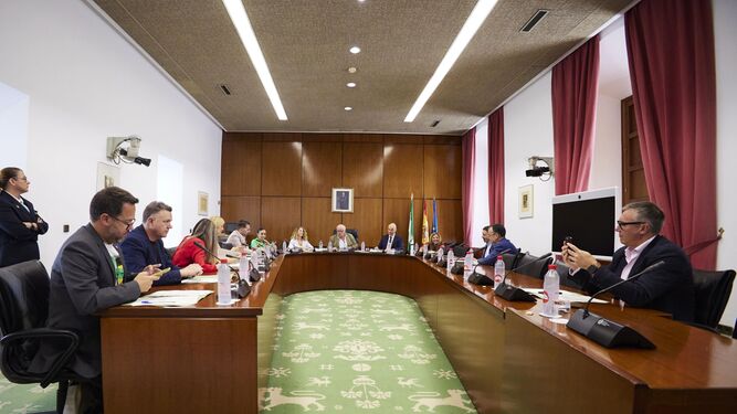 Junta de Portavoces en la que se rechazó inicialmente la pregunta sobre sanidad del PSOE.