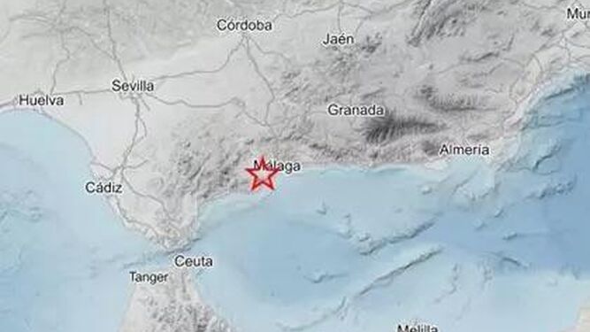 Vista del terremoto de magnitud 3,3 en Benalmádena