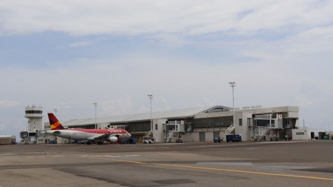 Vista general del aeropuerto de Santa Marta