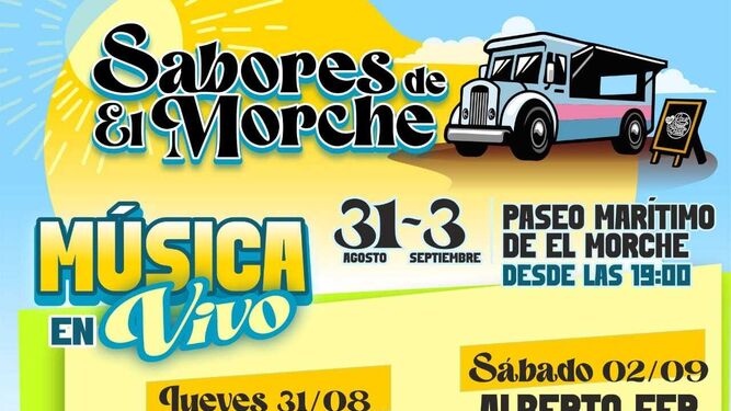Cartel promocional del evento de foodtrucks en El Morche