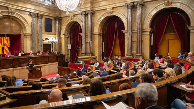 Primera sesión plenaria en el 'Parlament' de Cataluña tras el verano.