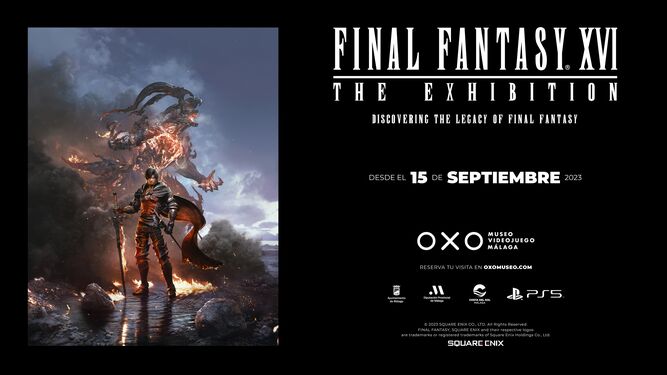 OXO Museo del Videojuego de Málaga acote una exposición sofre Final Fantasy