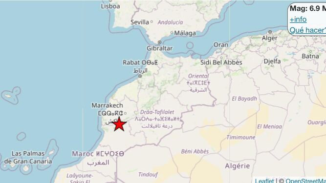 Terremoto al sur de Marruecos
