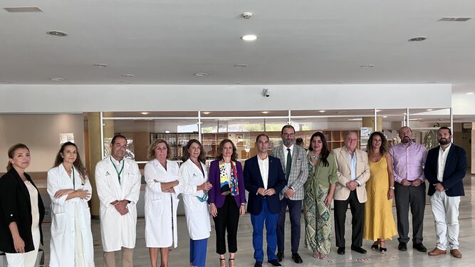 La visita institucional al Hospital de Alta Resolución de Benalmádena.