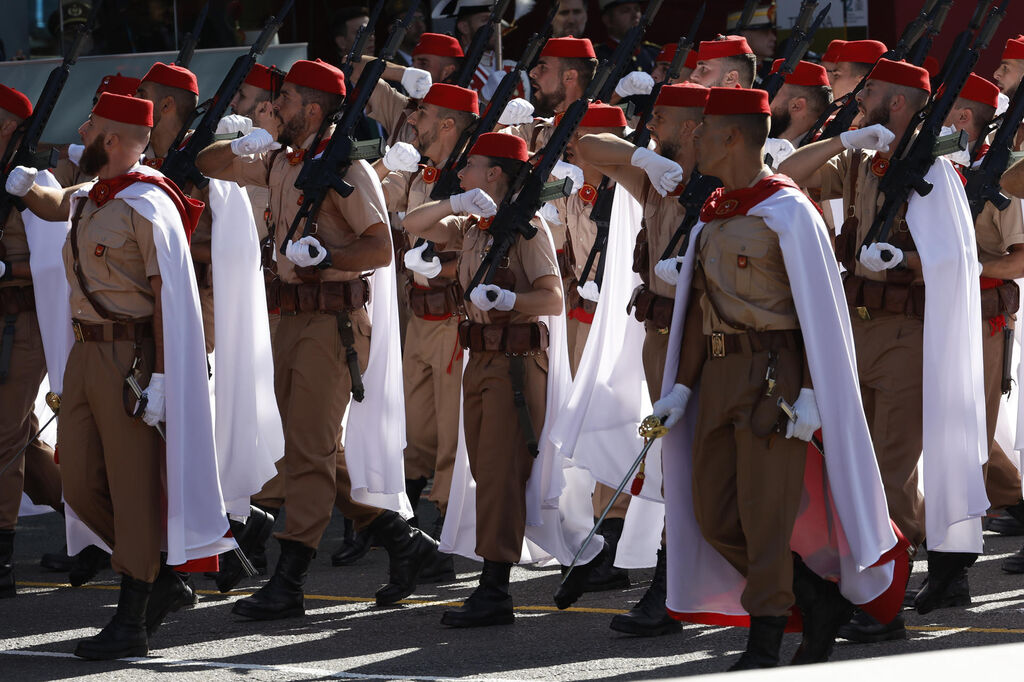 Desfile de los Regulares de Melilla.