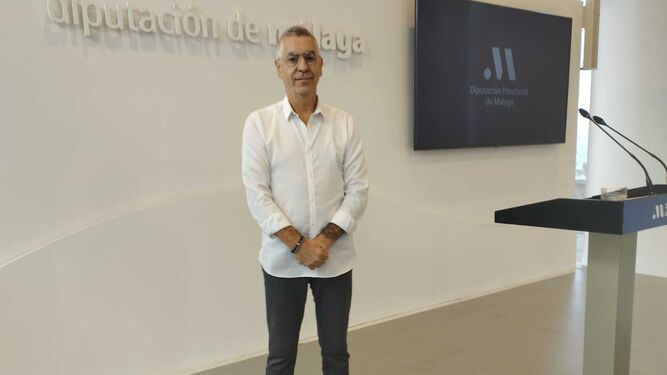El diputado provincial de Con Málaga Juan Márquez en la Diputación.