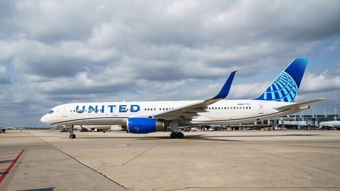 Un avión de la compañía estadounidense United Airlines.
