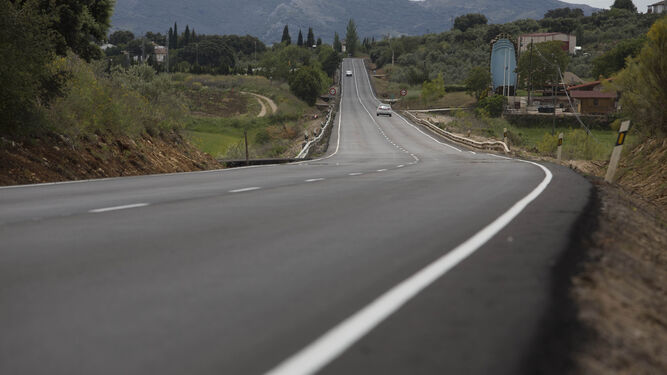 Carretera convencional entre Ronda y Málaga