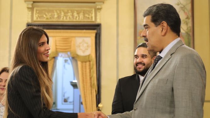 Nicolas Maduro, durante una recepción este miércoles