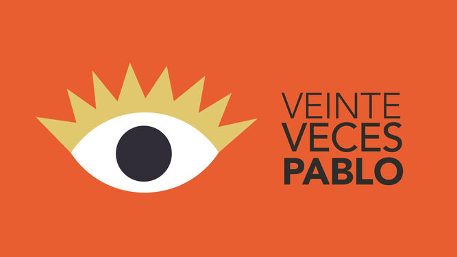 Cartel promocional de Veinte veces Pablo del Museo Picasso Málaga.