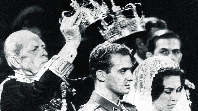 Imagen de la boda real entre Juan Carlos I y Sofía