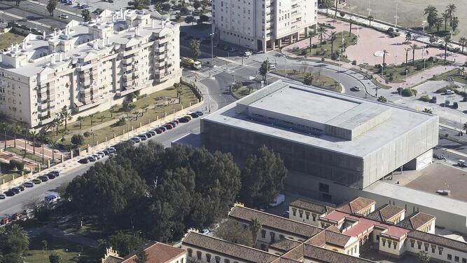 Cubierta del edificio de la Diputación Provincial de Málaga.