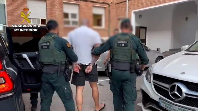 Imagen del detenido por la Guardia Civil en Mijas en la operación 'Cerrado'