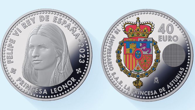 La moneda de la mayoría de edad de la Princesa Leonor