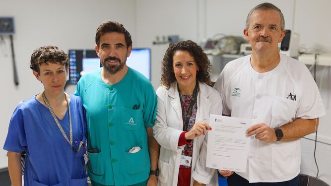 Personal de la Unidad de EPOC del Hospital Regional de Málaga