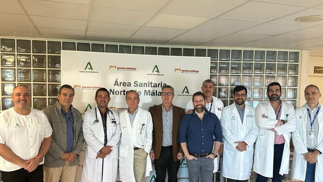Personal del Hospital de Antequera y miembros del Área Sanitaria Norte de Málaga