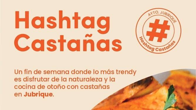 Cartel promocional de Hashtag Castañas de Jubrique.