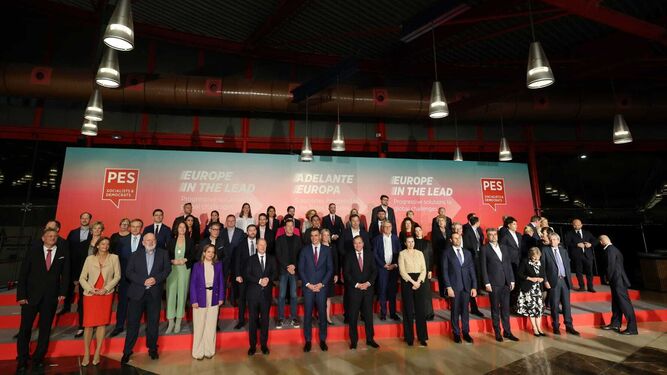 Foto grupal del Congreso de Socialistas Europeos en Málaga.