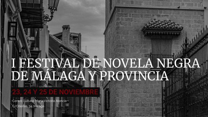 Encabezado del I Festival de Novela Negra de Málaga.