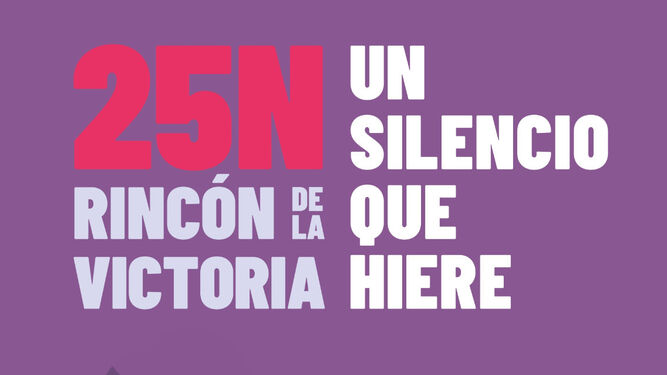 Cartel del 25N en Rincón de la Victoria