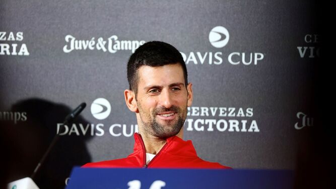 Djokovic, en sala de prensa