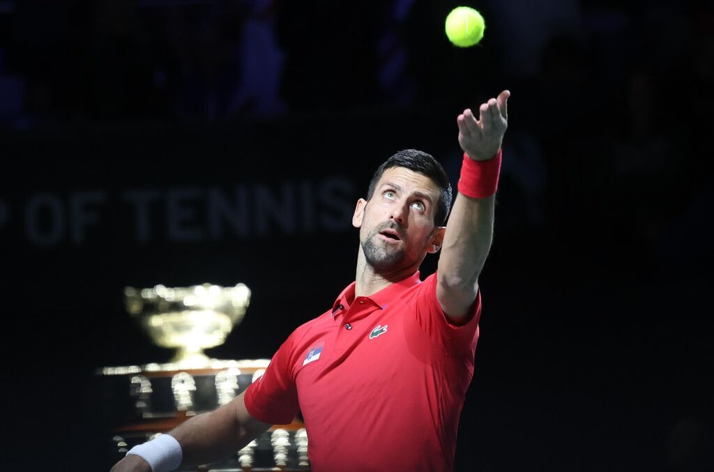 Copa Davis: El show de Djokovic en M&aacute;laga, en fotos