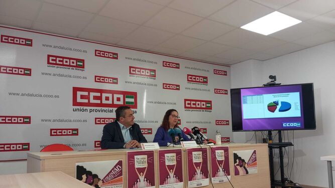 Susana Torres y Fernando Cubillo, miembros de CCOO
