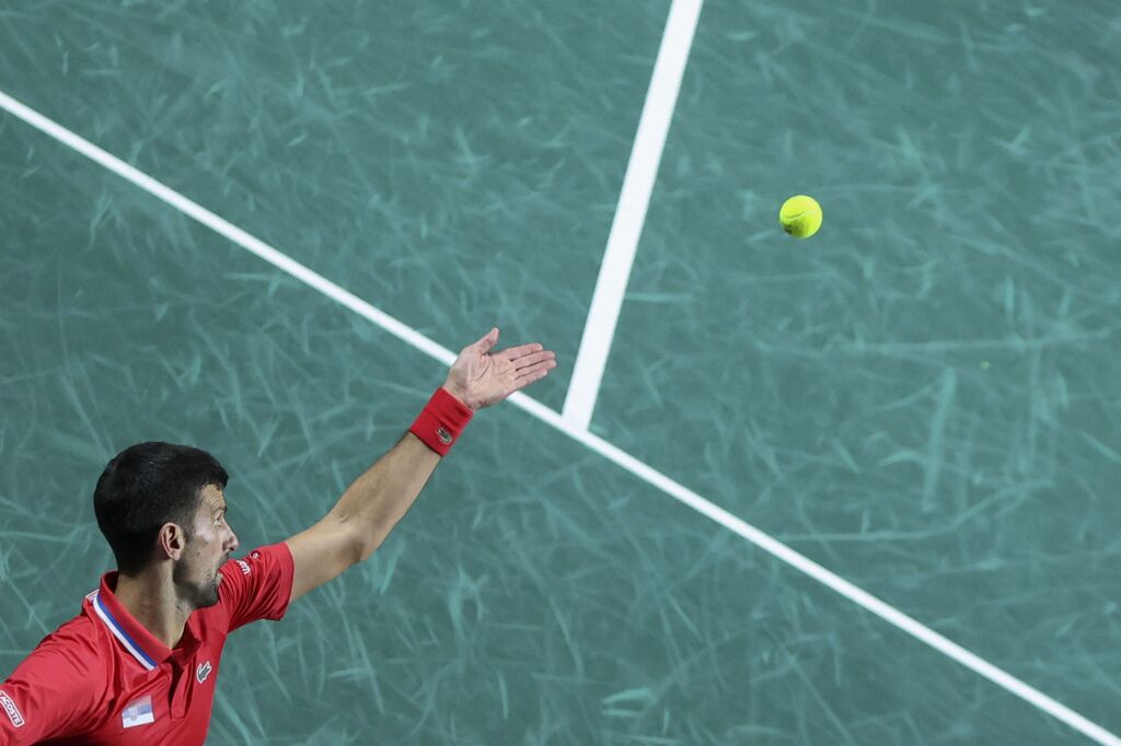 Copa Davis en M&aacute;laga: Sinner - Djokovic, en fotos