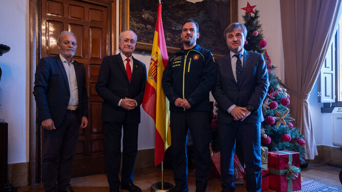 Salvador Castillo toma posesión como jefe del Servicio de Prevención de Incendios y Salvamento de Málaga.