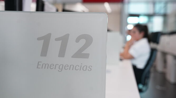 Una sala del Servicio de Emergencias 112 Andalucía.