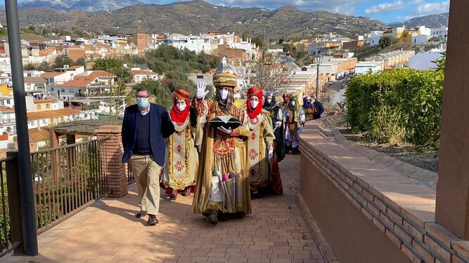 Imagen de archivo de la llegada de los Reyes Magos a Vélez-Málaga