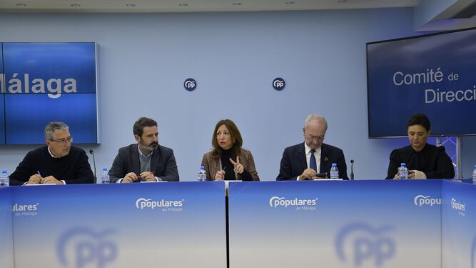 Patricia Navarro preside el Comité de Dirección del PP de Málaga.