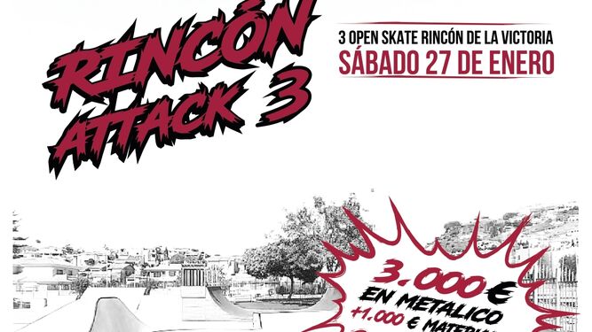 Cartel del Open Skateboards Rincón Attack