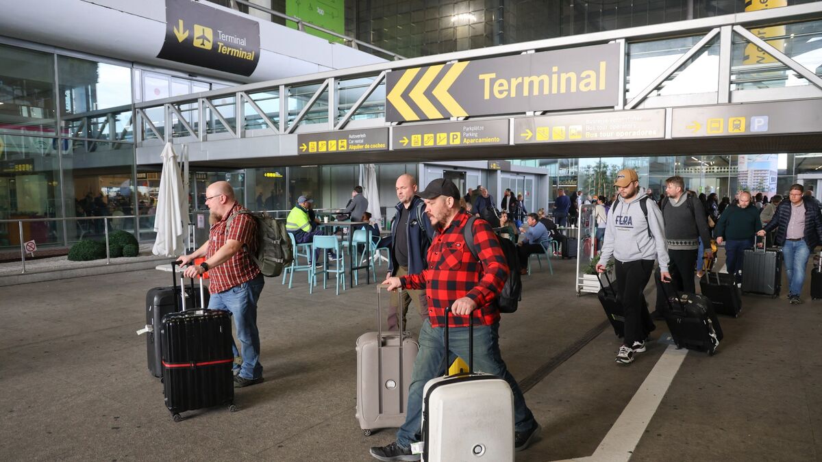 Turistas en la terminal de llegadas del Aeropuerto de Málaga.