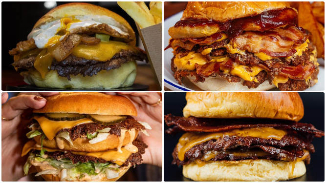 Cuatro de las mejores smash burgers que encontrarás en Málaga.